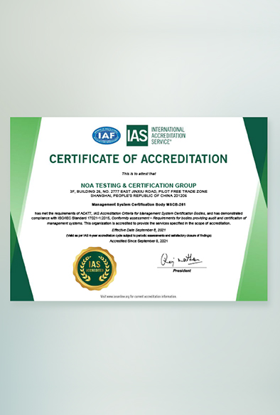 NOA-IAS Accreditation