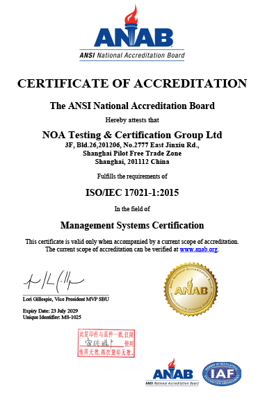 ANAB Accreditation Qualification