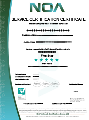 Certificate of service accreditation-EN